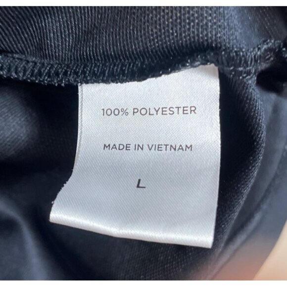 Sport-Tek Black Shirt Henley Sport Wick Polo Short Sleeve Casual Mens Size L - Picture 5 of 7